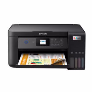 Epson EcoTank L4260 Home ink tank printer Double sided A4 colour 3 in 1 printer with Wi Fi Direct, Smart Panel Connectivity and LCD screen, Black, Compact