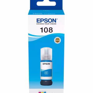 Epson 108 EcoTank Cyan ink bottle