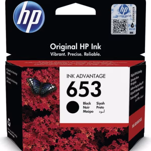 HP 653 Black Original Ink Advantage Cartridge