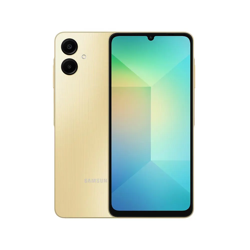 Samsung Galaxy A06 LTE, Android Smartphone, Dual SIM Mobile Phone, 6GB RAM, 128GB Storage, Gold (UAE Version)
