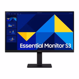 Samsung 22" Essential Monitor S3 S30GD Full HD Monitor, 100Hz Refresh Rate, Response Time 5 (GTG), IPS Panel, Game Mode, Eye Saver Mode - LS22D300GAMXUE