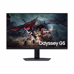 Samsung 27" Odyssey G50D QHD Gaming Monitor, 180Hz refresh rate & 1ms response time, HDR 400, AMD FreeSync, Ergonomic Stand, Middle East Vesrion (New Launch) - LS27DG502EMXUE