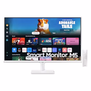 Samsung M5 2024 Smart Monitor 27" Smart Monitor, Wifi, Bluetooth, Speaker, FHD (1,920 x 1,080) White |LS27DM501EMXUE