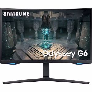 Samsung Odyssey G6 LS32BG650EUXXU 32" Curved Smart Gaming Monitor with Speakers - QHD 2560x1440, 240Hz, 1ms, Speakers, HDMI 2.1, Full Smart Platform, Freesync Premium Pro, Height Adjust