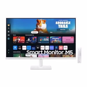 Samsung M5 2024 Smart Monitor 32" VA FHD (1,920 x 1,080) M50D Smart Screen With Speaker,HDMI,Wifi,Bluetooth, White|LS32DM501EMXUE