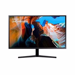 SAMSUNG 32 inch UJ59 4k monitor (LU32J590UQNXZA) - UHD, 3840 x 2160p, 60hz, 4ms, Dual monitor, laptop monitor, monitor stand/riser/mount compliant, AMD FreeSync, Gaming, HDMI, DP, Black