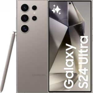 SAMSUNG Galaxy S24 Ultra, AI Phone, 512GB Storage, Titanium Gray, 12GB RAM, Android Smartphone, 200MP Camera, S Pen, Long Battery Life (UAE Version)