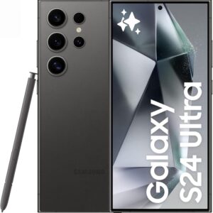 SAMSUNG Galaxy S24 Ultra, AI Phone, 256GB Storage, Titanium Black, 12GB RAM, Android Smartphone, 200MP Camera, S Pen, Long Battery Life (UAE Version)