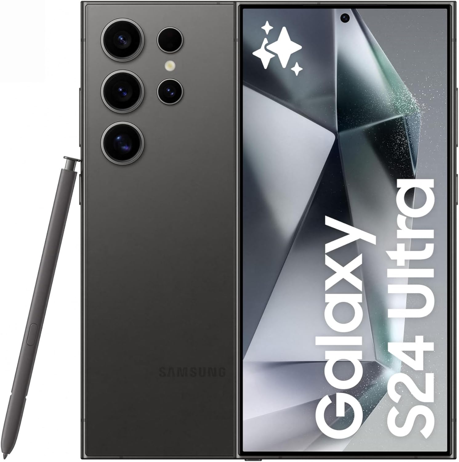 SAMSUNG Galaxy S24 Ultra, AI Phone, 256GB Storage, Titanium Black, 12GB RAM, Android Smartphone, 200MP Camera, S Pen, Long Battery Life (UAE Version)