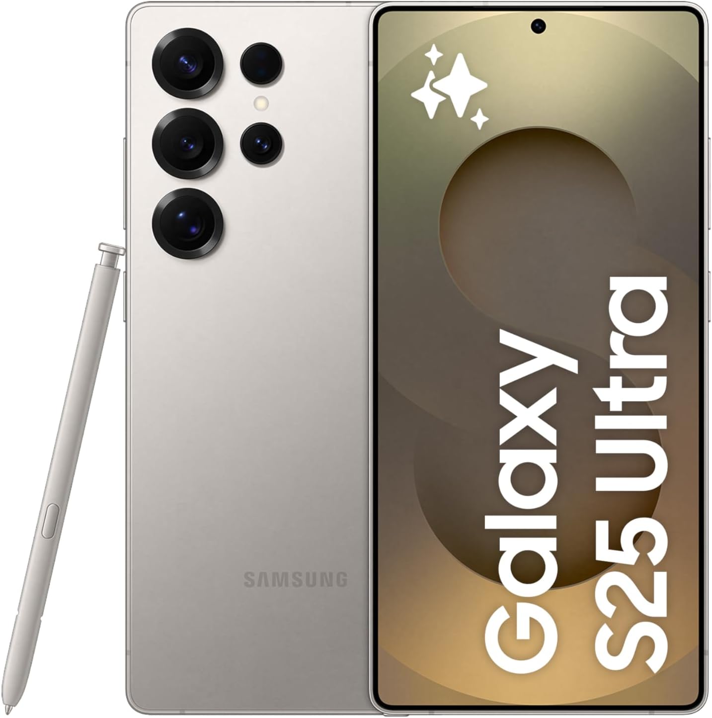 Samsung Galaxy S25 Ultra AI Phone, 256GB Storage, 12GB RAM, Titanium Gray, Android Smartphone, 200MP Camera, S Pen, Long Battery Life (UAE Version)