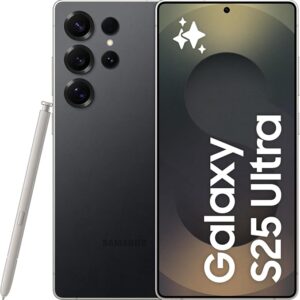 Samsung Galaxy S25 Ultra AI Phone, 256GB Storage, 12GB RAM, Titanium Black, Android Smartphone, 200MP Camera, S Pen, Long Battery Life (UAE Version)