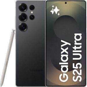 Samsung Galaxy S25 Ultra AI Phone, 512GB Storage, 12GB RAM, Titanium Black, Android Smartphone, 200MP Camera, S Pen, Long Battery Life (UAE Version)
