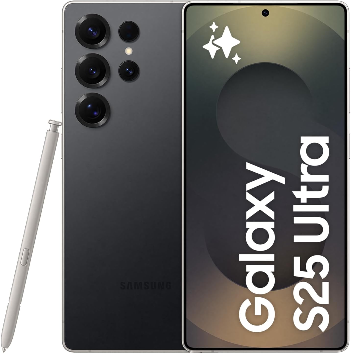 Samsung Galaxy S25 Ultra AI Phone, 512GB Storage, 12GB RAM, Titanium Black, Android Smartphone, 200MP Camera, S Pen, Long Battery Life (UAE Version)