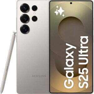 Samsung Galaxy S25 Ultra AI Phone, 512GB Storage, 12GB RAM, Titanium Gray, Android Smartphone, 200MP Camera, S Pen, Long Battery Life (UAE Version)